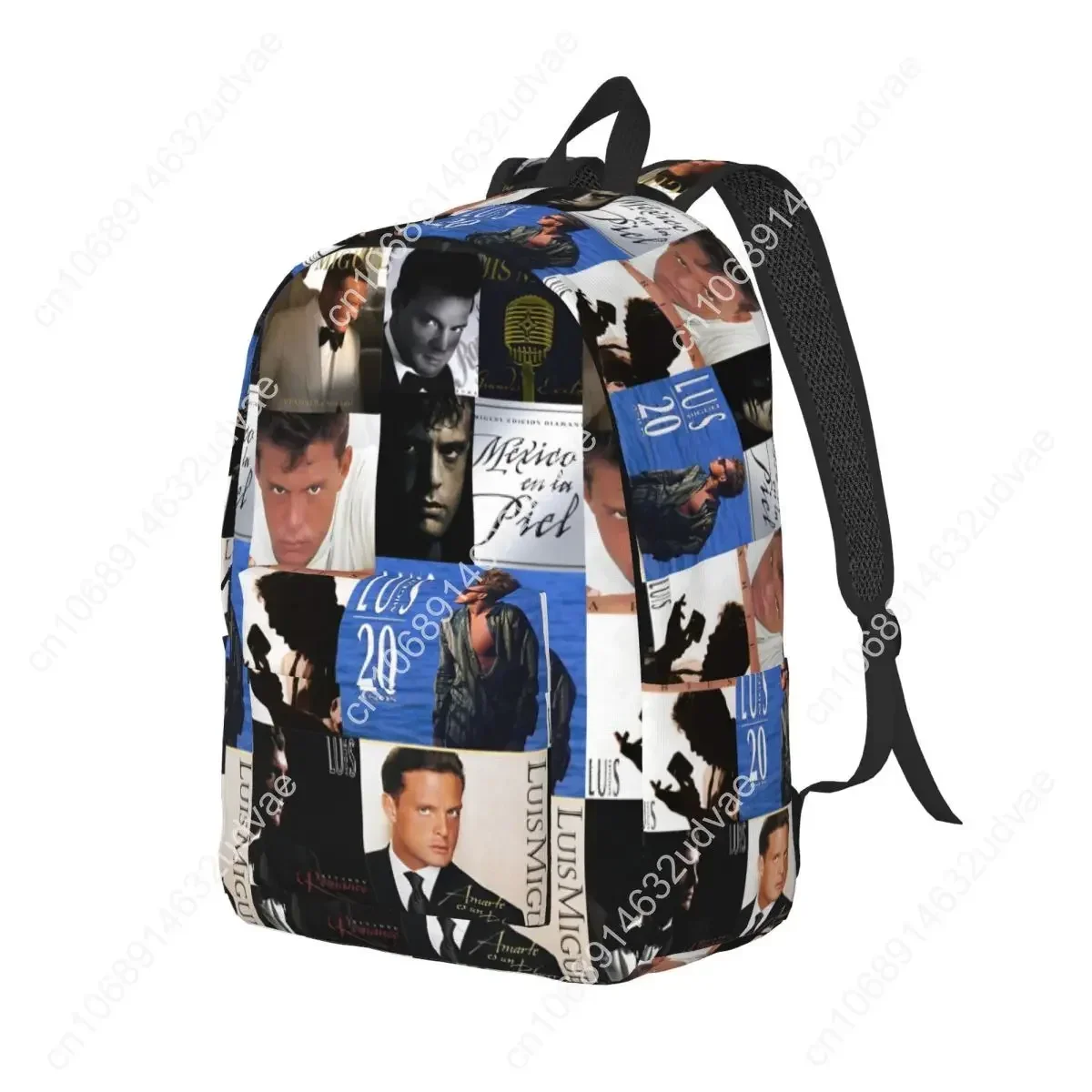 Luis Miguel Mexico Singer Backpack for Men Women Cool Student Work Daypack Collage Y2K Live College Canvas Bags Durable