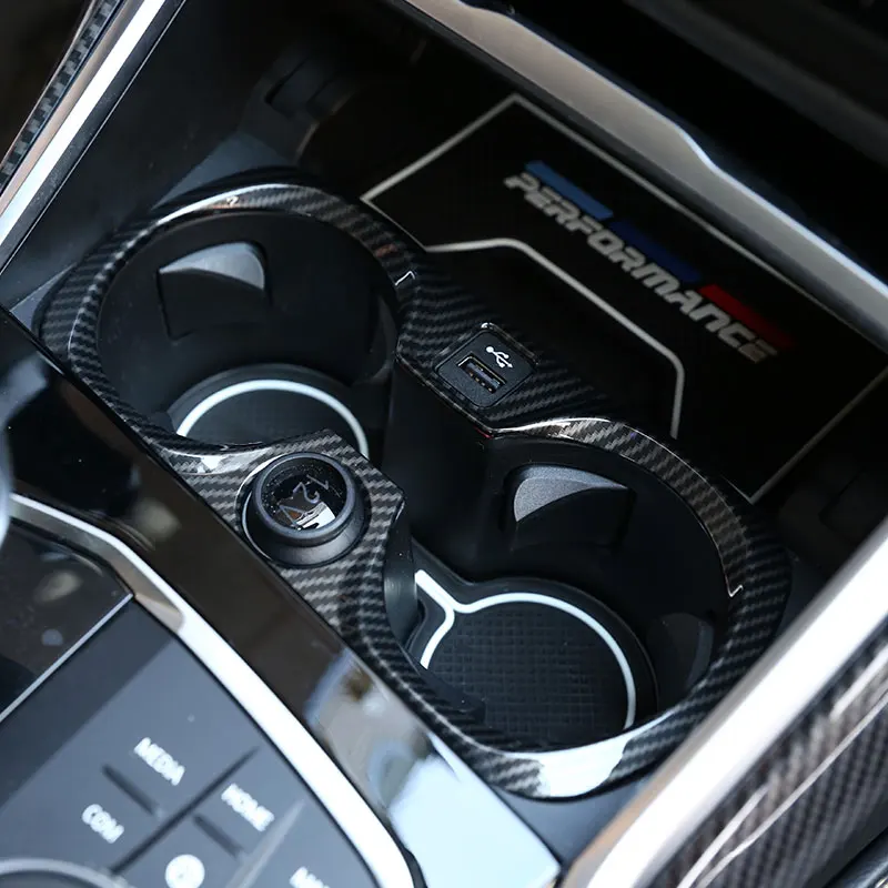 لسيارات BMW 3 Series G20 2020-2022 ABS ألياف الكربون لوحة سيارة وحدة التحكم والعتاد التحول غطاء لوحة الديكور الداخلية اكسسوارات السيارات #5