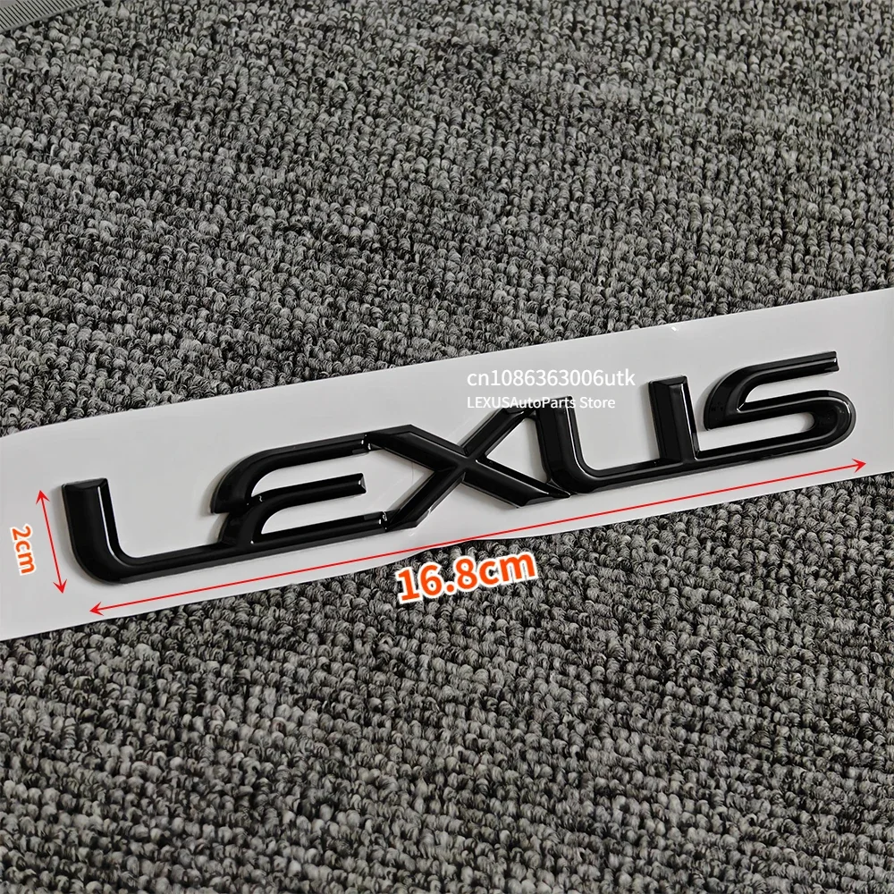 for LEXUS Same as the original car Letter Badge Logo 3D ABS Car Trunk Rear Sticker for LEXUS NX ES LX IS CT RX GS SL LS