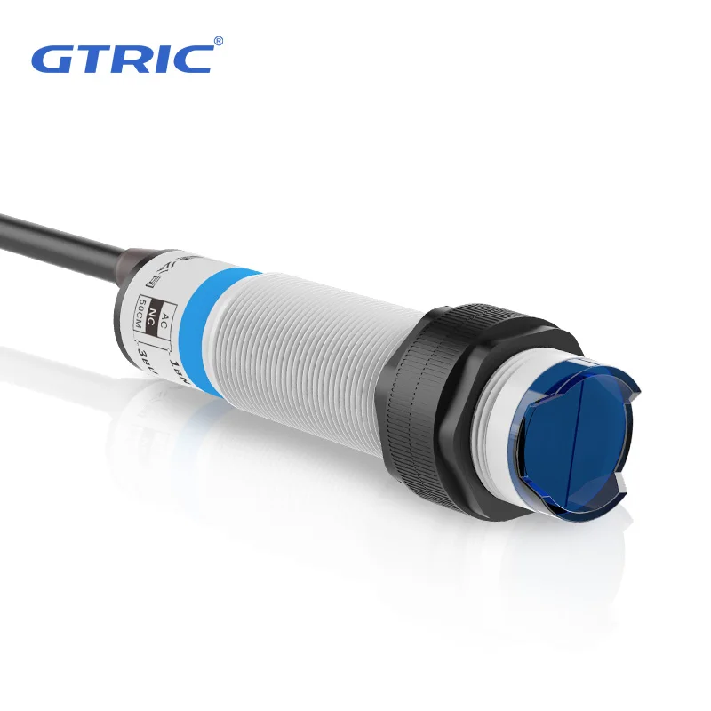 GTRIC Photoelectric Sensor Infrared Diffuse Reflection Sensing Distance 10cm E3F Series 10-30VDC NPN PNP Optical Switch