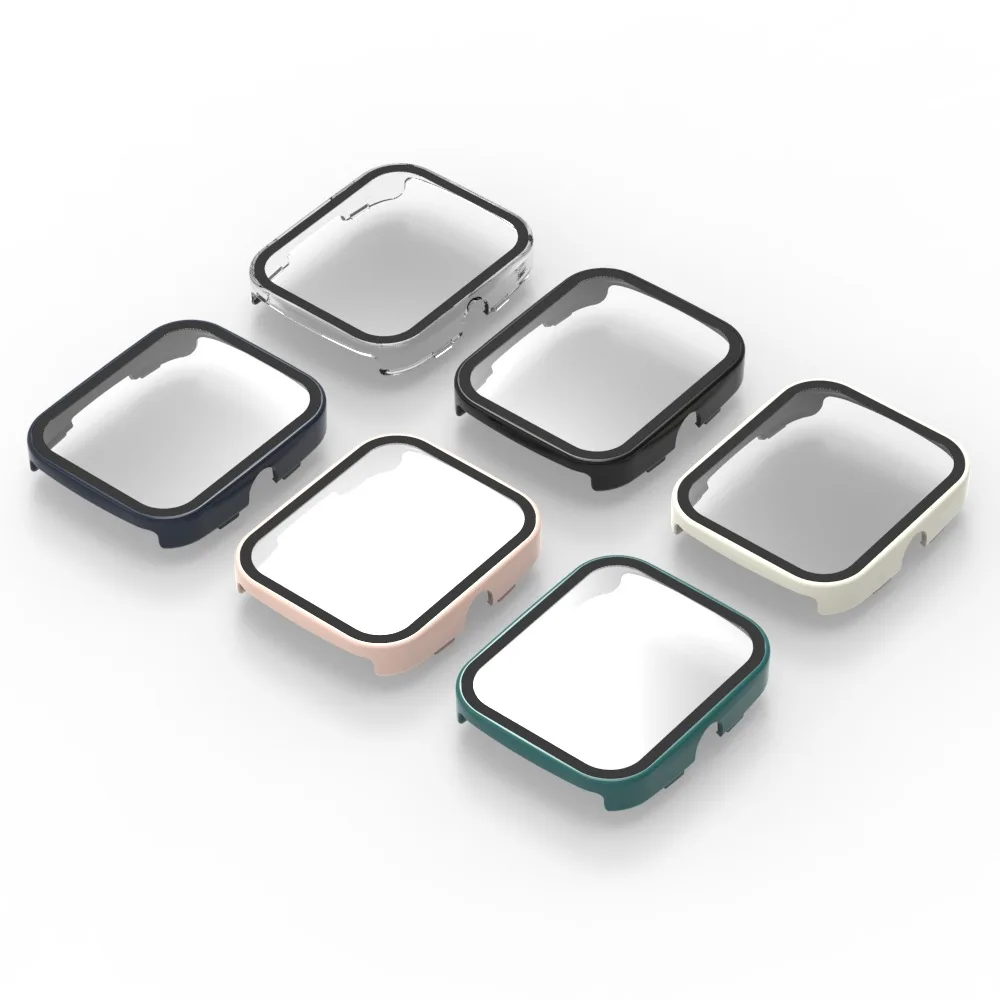 Hard Edge Shell Glass Screen Protector Film Smartwatch Frame Case For Haylou Watch RS5 Protective Bumper Cover Smart Accessories