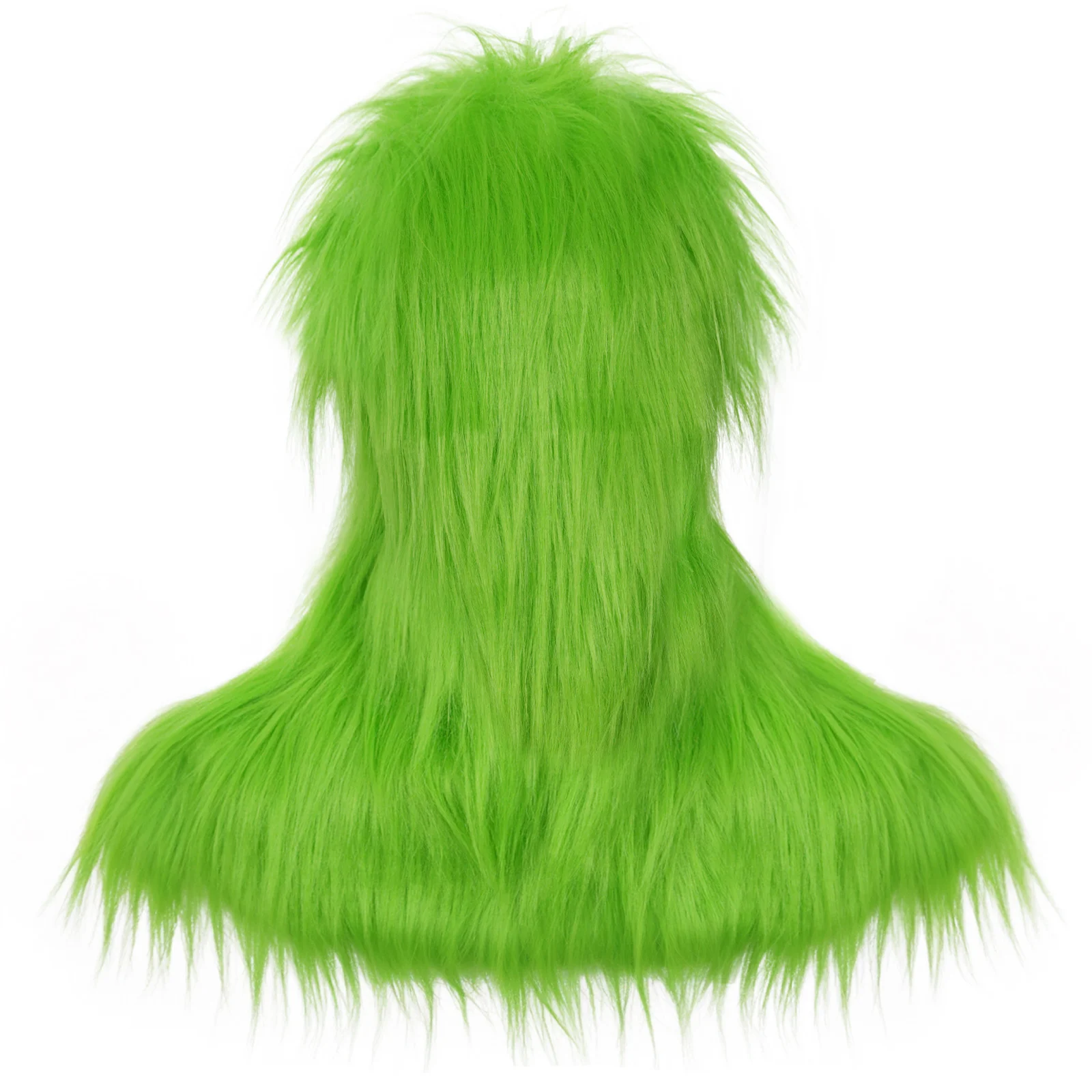 Christmas Green Costume for Adults Furry Funny Mask Faux Fur Xmas Halloween Party Cosplay Outfit Christmas Decoration