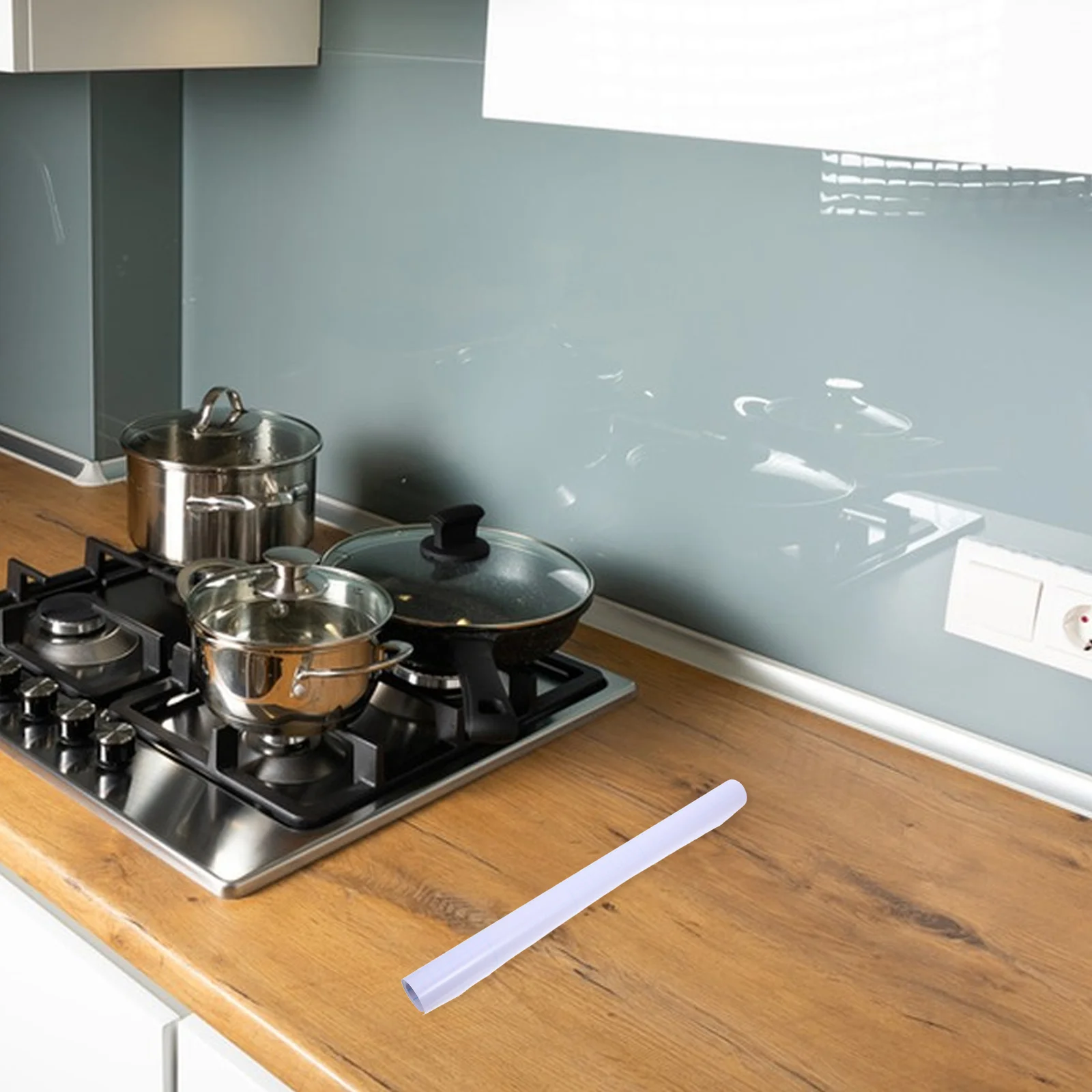 

1 Roll Transparent Self-Adhesive Cabinet Protection Film High Transparency Waterproof Kitchen Cabinet Liner Clear Wall Protector