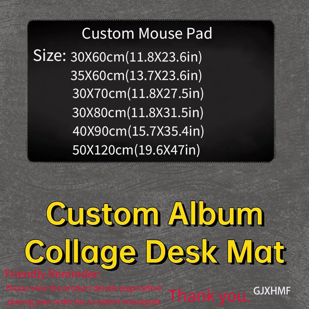 Custom Album Covers Collage Mouse Pad XXL, Personalized Music Desk Mat, Customized Desk Pad Gift, Personalized Gifts, Mouse Pad