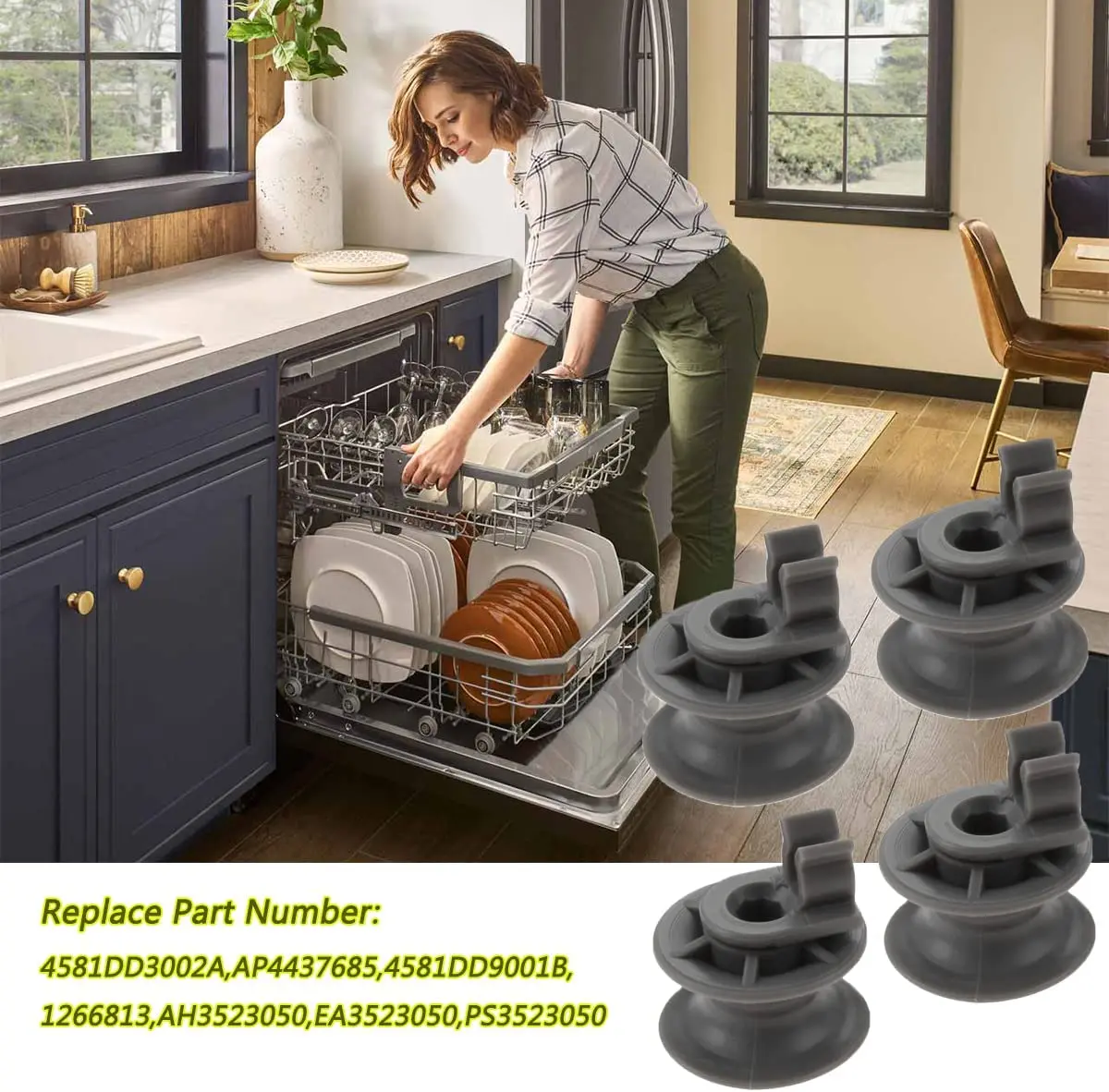 Imagem -05 - Conjunto Máquina de Lavar Louça Doméstica Rolo Superior 4581dd3002a Eletrodomésticos para lg Ken-mais Máquina de Lavar Louça Substitui 4581dd3002a Ap4437685 Peças