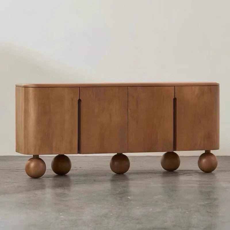 

Side cabinet wabi style Italian minimalist designer postmodern TV cabinet locker porch decorative cabinet