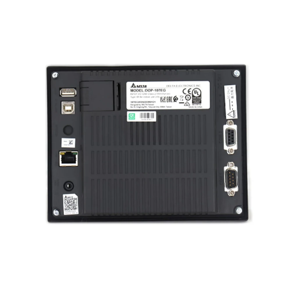 دلتا Dop-107eg/Dop-107ev Hmi شاشة تعمل باللمس رجل آلة واجهة العرض مع شاشة تعمل باللمس تحميل خط منتج جديد