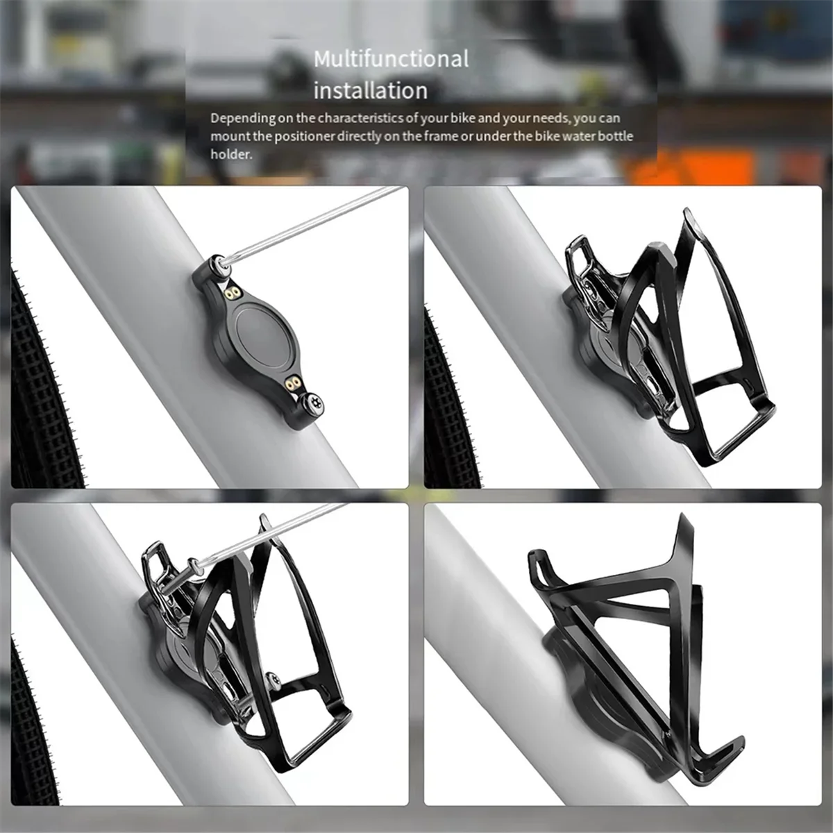 حامل دراجة مضاد للسرقة من CoverJoy لجهاز AirTag، حافظة مخفية مقاومة للماء، تركيب خفي، متتبع الدراجة، ركوب الدراجات #3