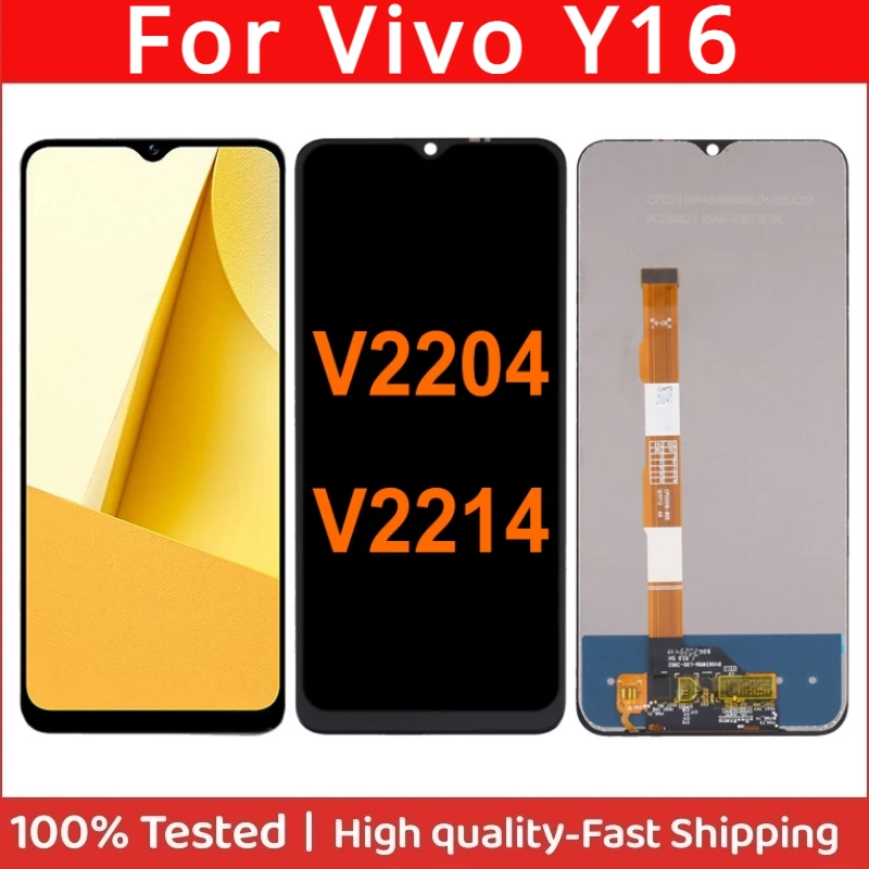 

6.51" IPS For Vivo Y16 V2204 V2214 LCD Display Touch Screen Digitizer Assembly