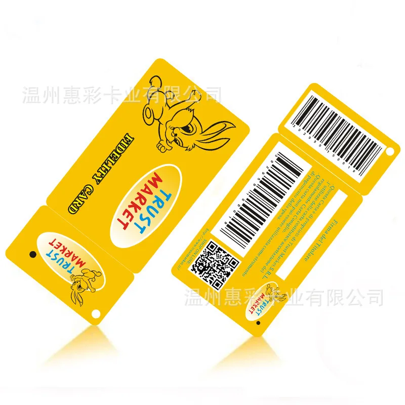 Customized. Customizable PVC Membership Cards, Supermarket Tickets, Breakable Irregular Combined Cards, Positive and Negative Co