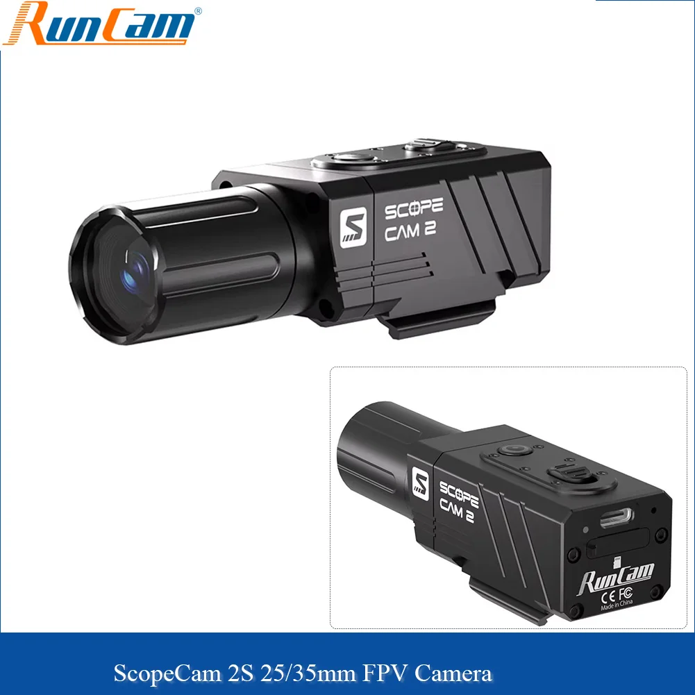 RunCam Scope-Cam 2S 25/35mm Lens Wi-Fi Setup 1080P HD Record