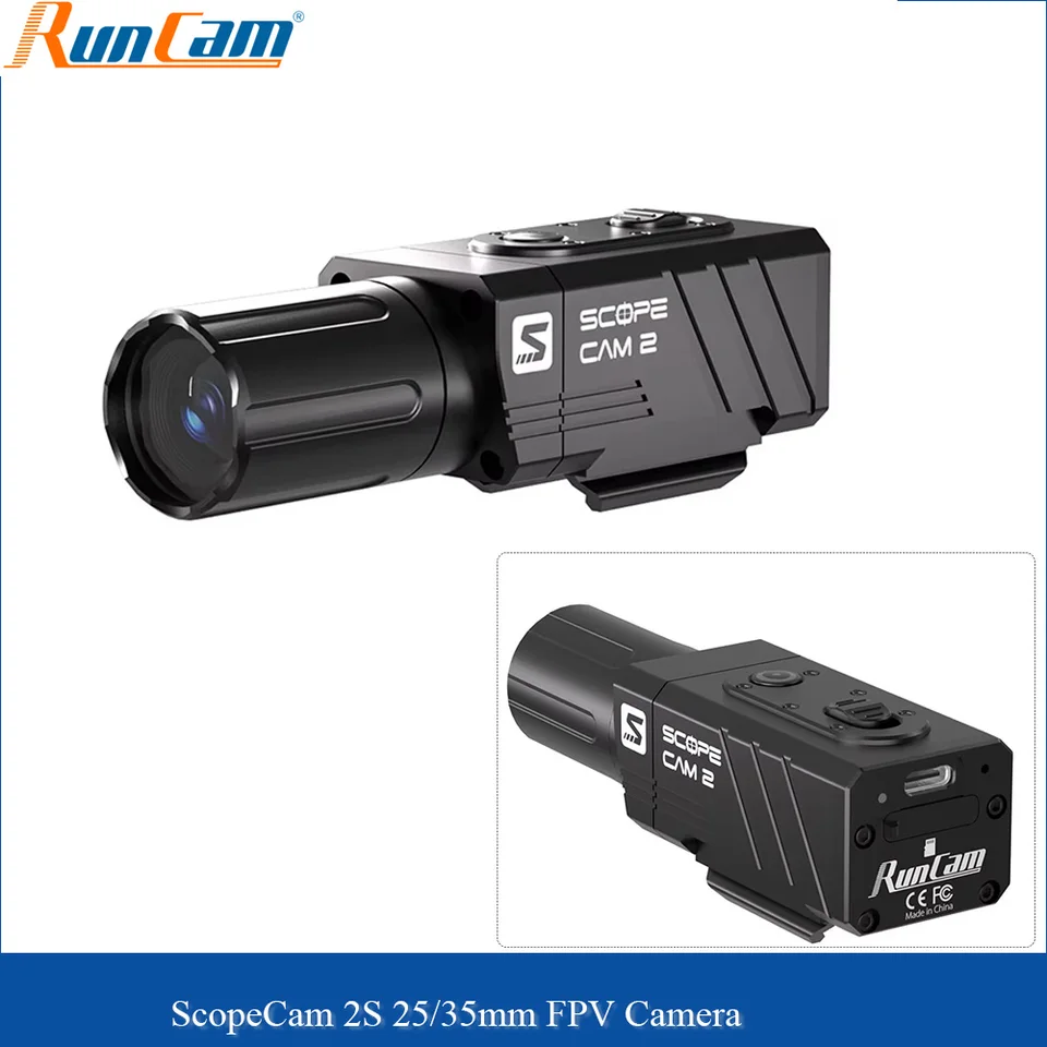 RunCam Scope-Cam 2S 25/35mm Lens Wi-Fi Setup 1080P HD Record