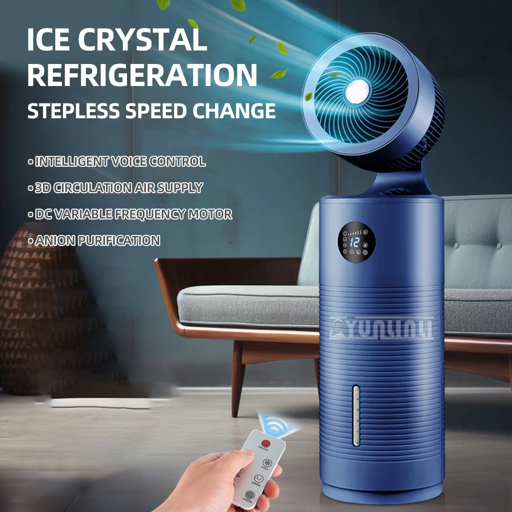 Household Air Purifier Ventilador Bladeless Standing Fan Water Tank Humidifier Water Spray Mist Fan