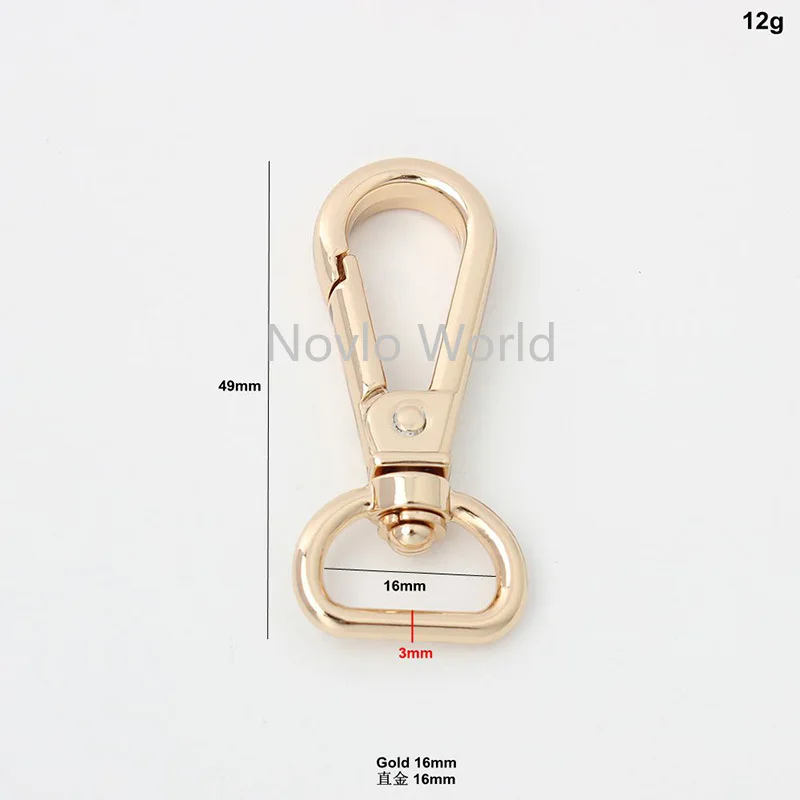 10-50 pieces 5 colors 49*16mm 50*19mm handbag purse shoulder strap belt clasp clip snap hook buckle swivel hook bag fitting