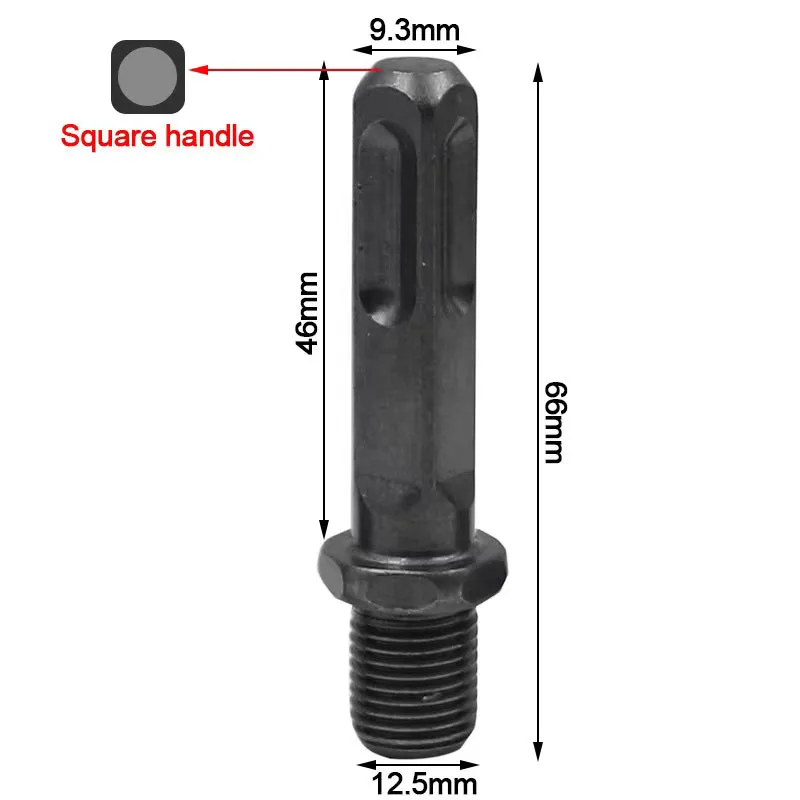 1 pz SDS Hammer Drill Adapter Impact Driver Socket esagonale Round Square Handle Bit Chuck Electric Hammer biella accessori