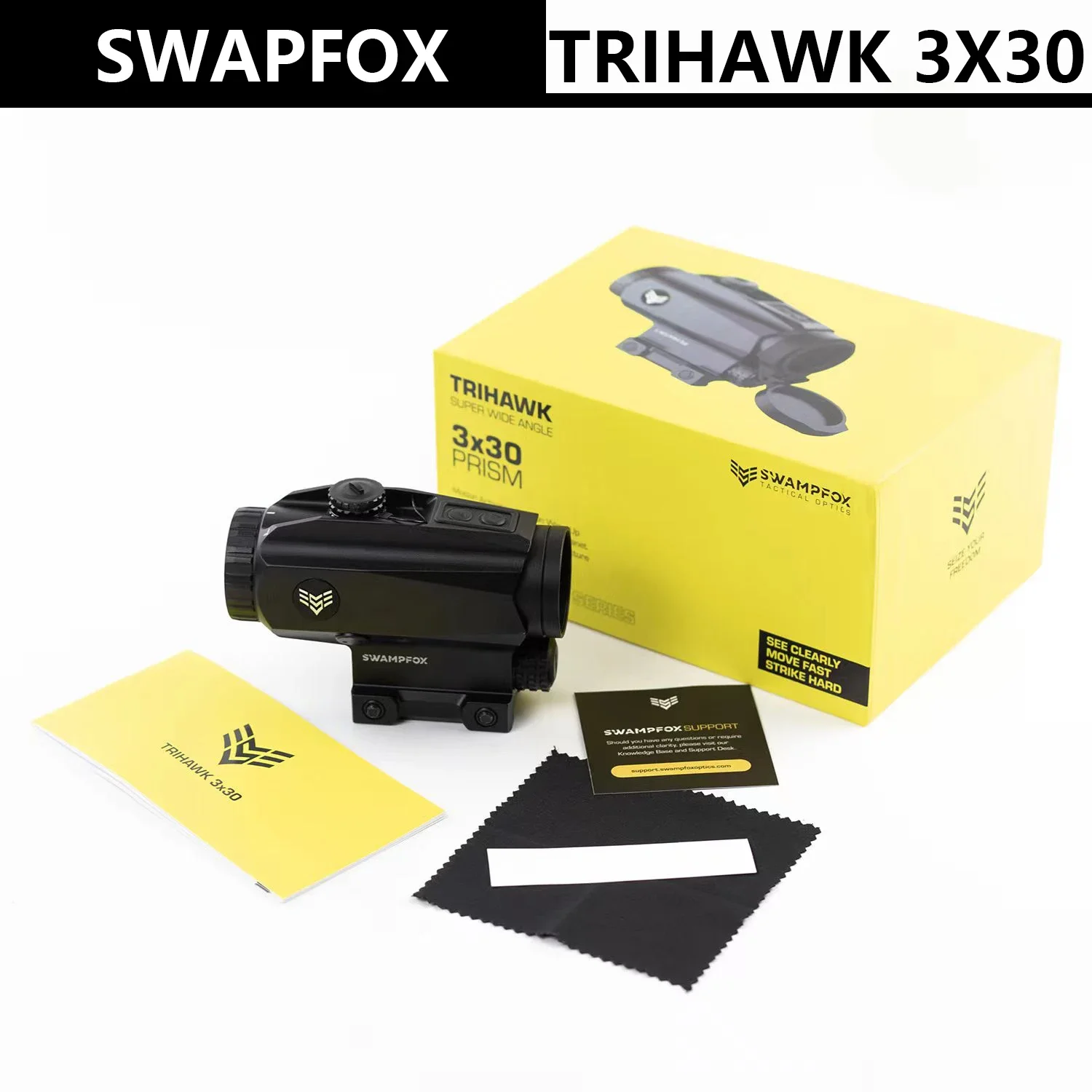 

SWAMPFOX TRIHAWK 3X30 Prism Scope Red/Green Reticle BDC/MOA