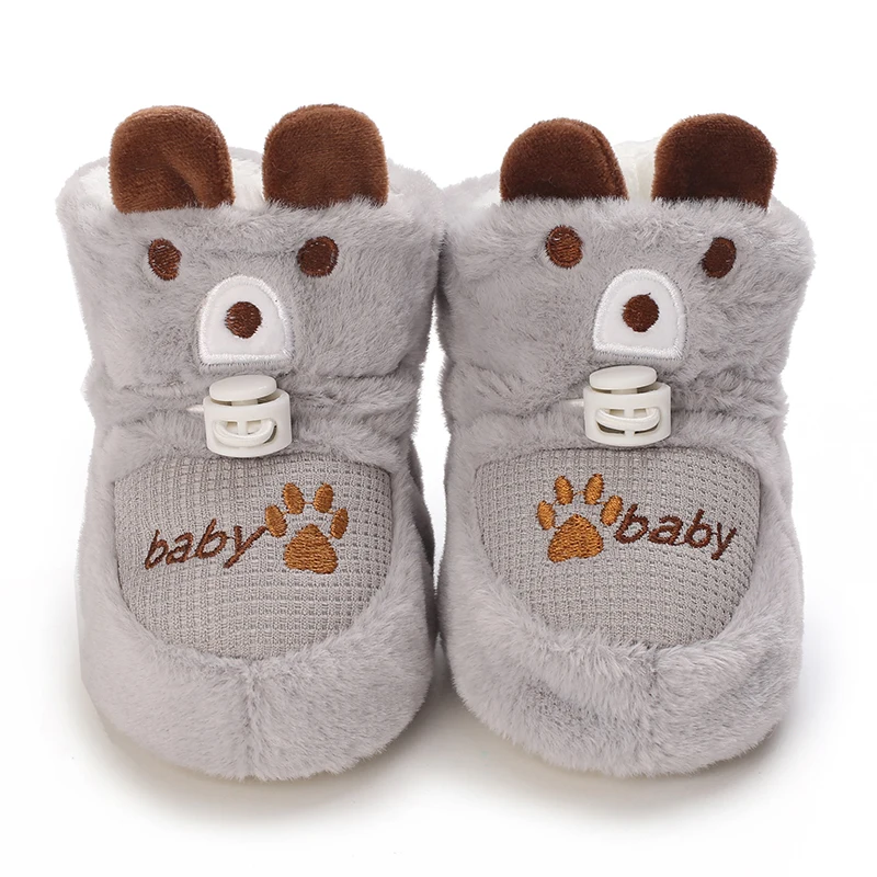 0-18M Winter Baby Jungen Mädchen Warme Baumwollschuhe Weiche Sohle Bequeme Freizeitschuhe zum Gehen – Detail 12