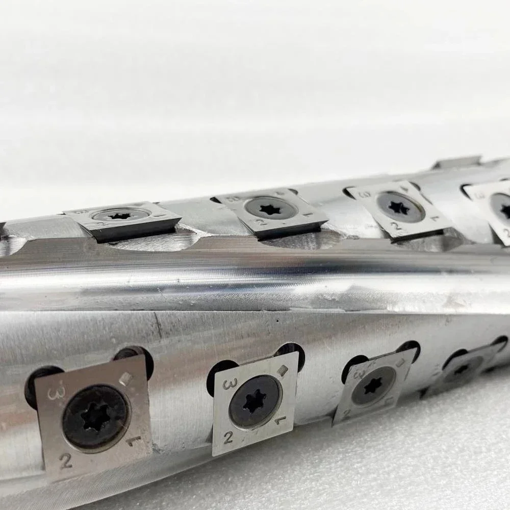 Any Size Custom for Makita planer spindle shaft helical cutterhead for Thickness Planer spiral cutter head
