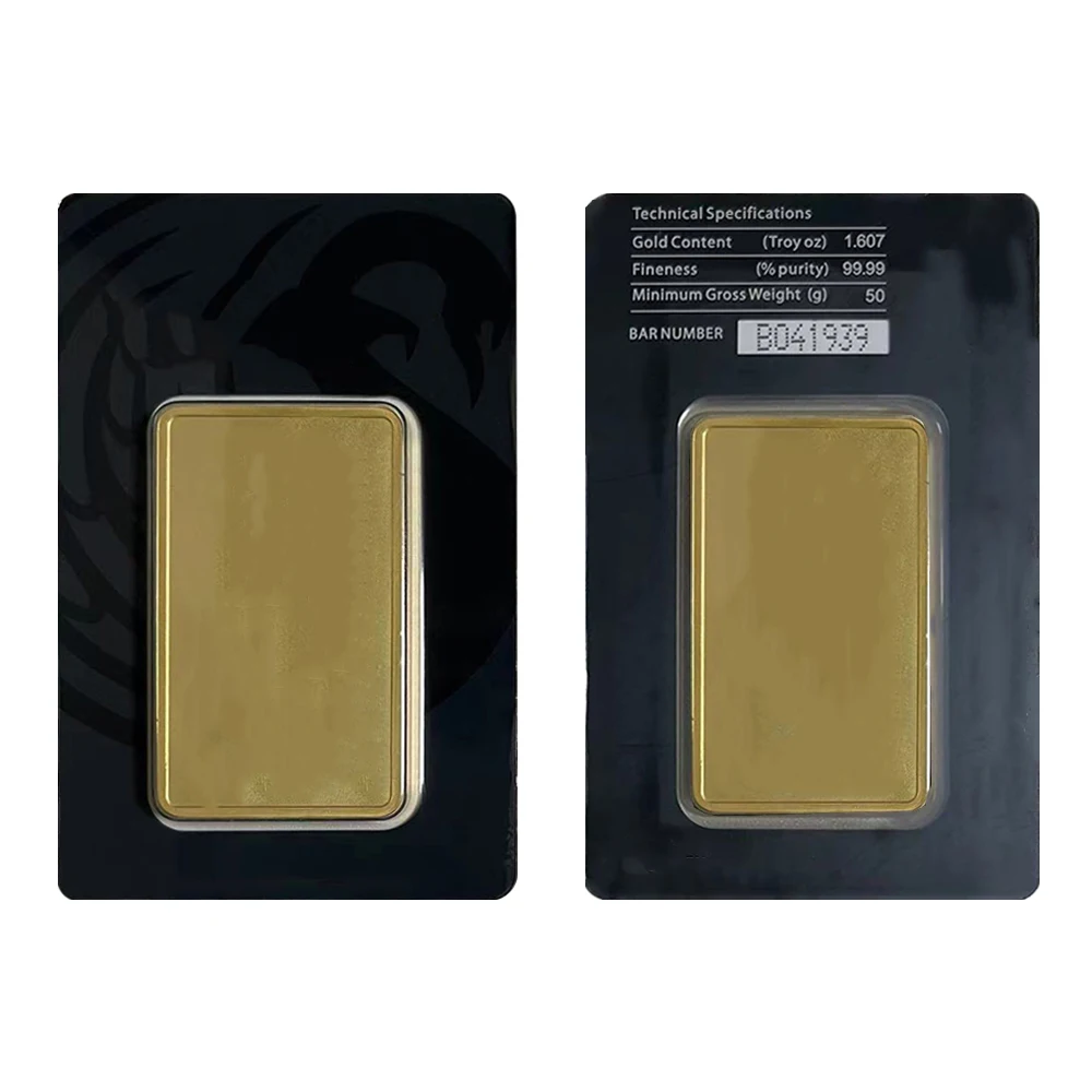 Nieuwe 2026 Paard 1oz Gouden Staafje Verguld Messing Staafjes Niet-Magnetisch Met Rode Zegel Verpakking Ambachten Voor Collectie Cadeau