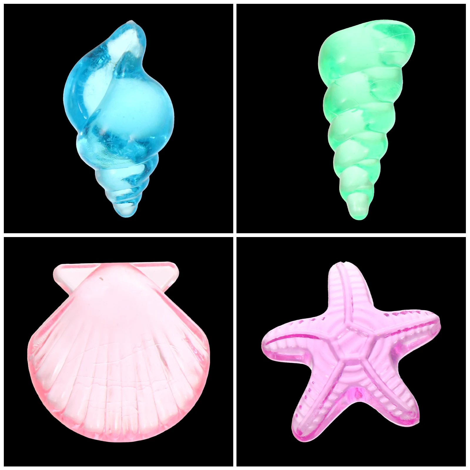 

1 set 1 Set Acrylic Marine Life Decorations Kids Handmade Jewelry Kit Ocean Animal Diy Materials Conch Shell Crafts Accessories