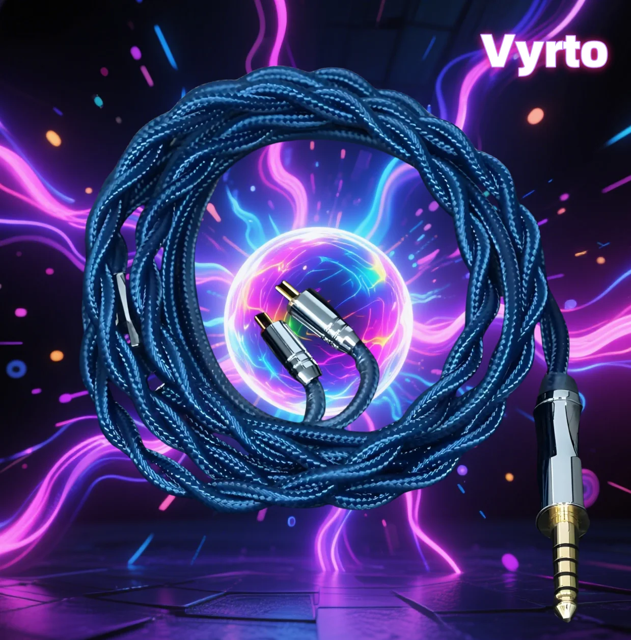 

Vyrto-08 IEM Cable Silver Plated Shield HIFI Cable,Suitable For MMCX/IE80/2Pin 0.78 A2DC/IMseries/KZ-QDC/TFZHeadphones Cable