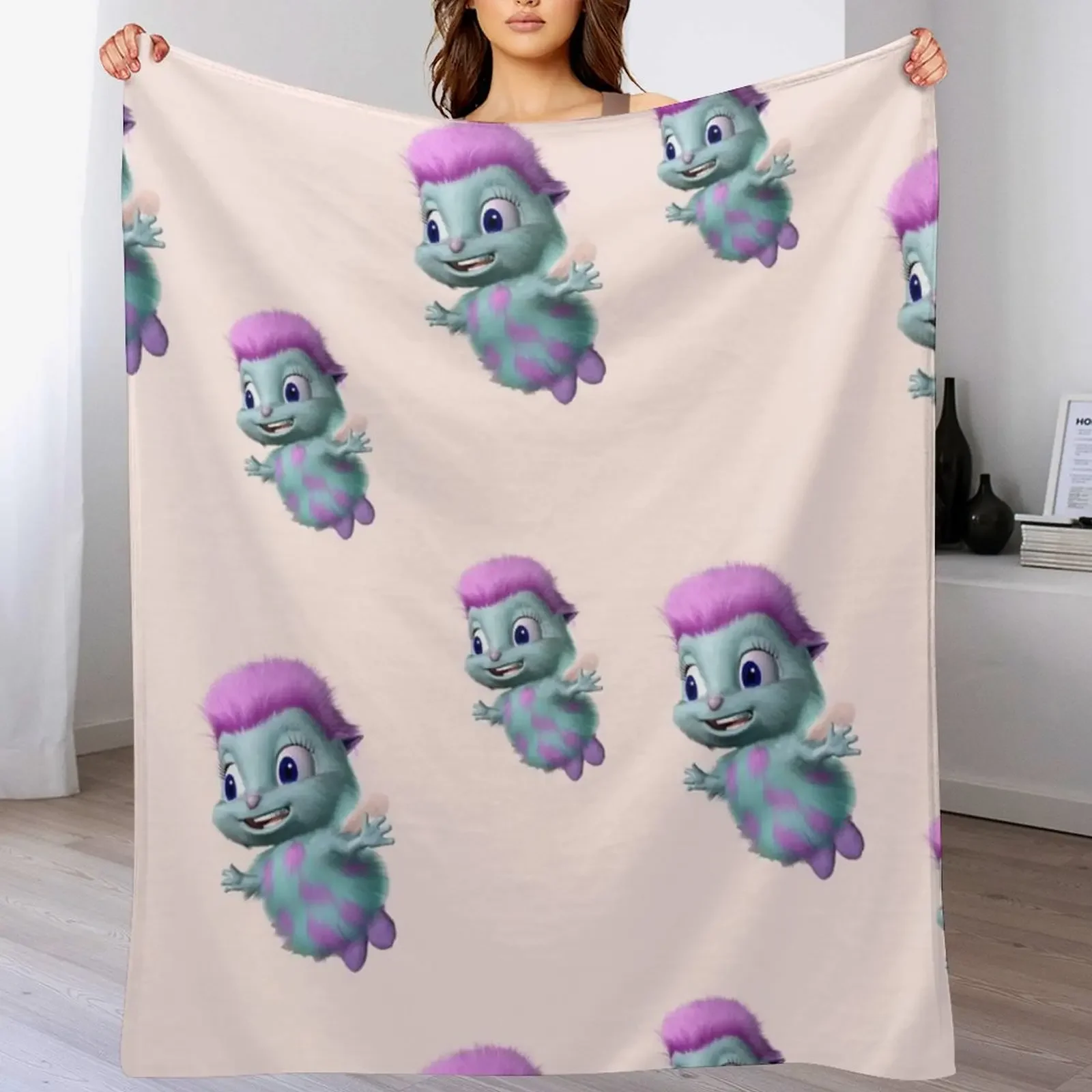 bibble Throw Blanket Flannel Fleece Soft Warm Throw Blanket