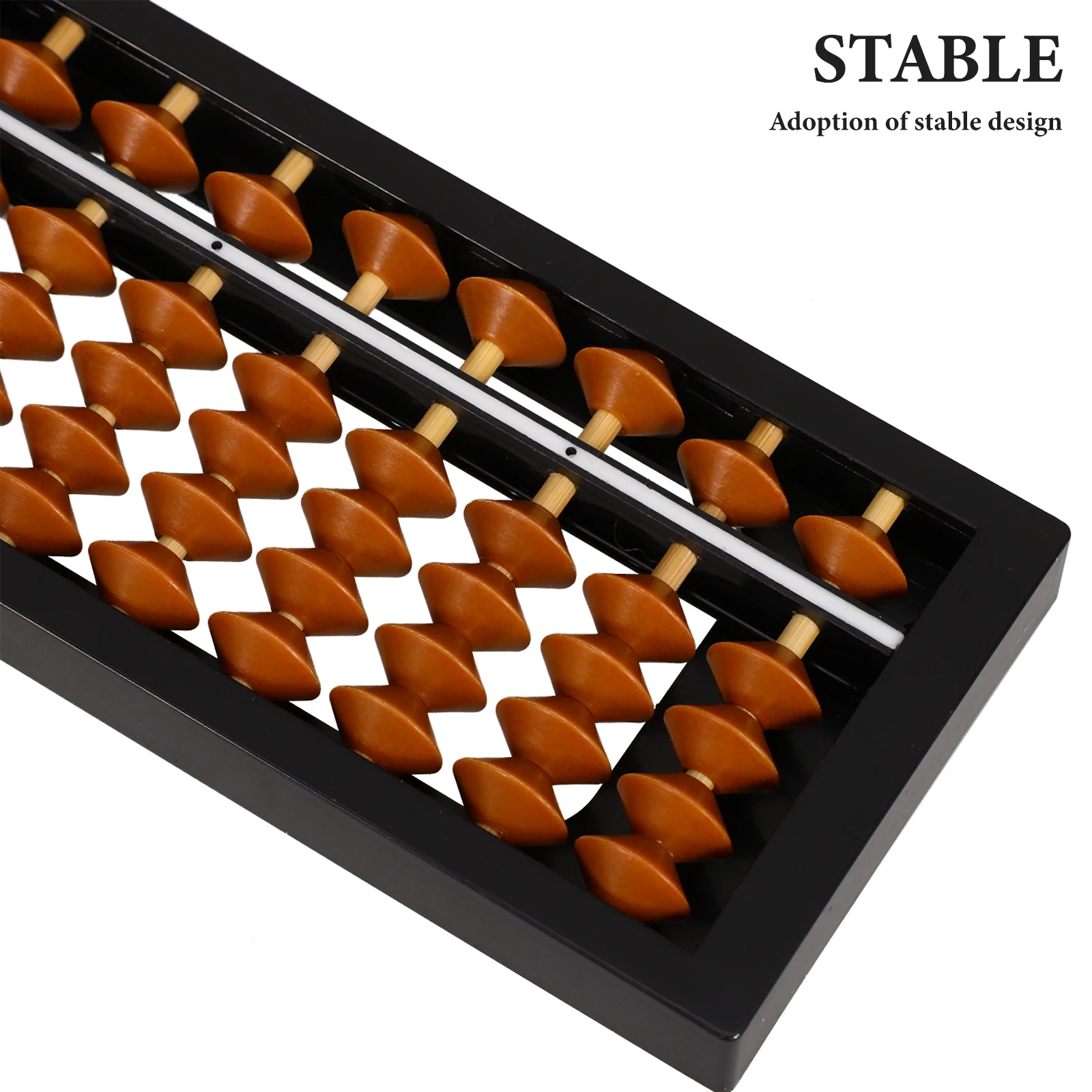 

1pc 17 Column Chinese Abacus For Math Learning Tool School Supply Vintage Style Plastic Abacus Educational