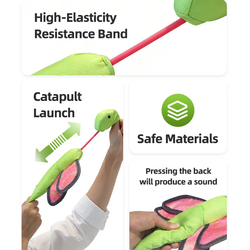 s New Catapult Toy With Flying Insects Sound Making Trigger Automatic Cat Teaser Stick To Expend Energy
