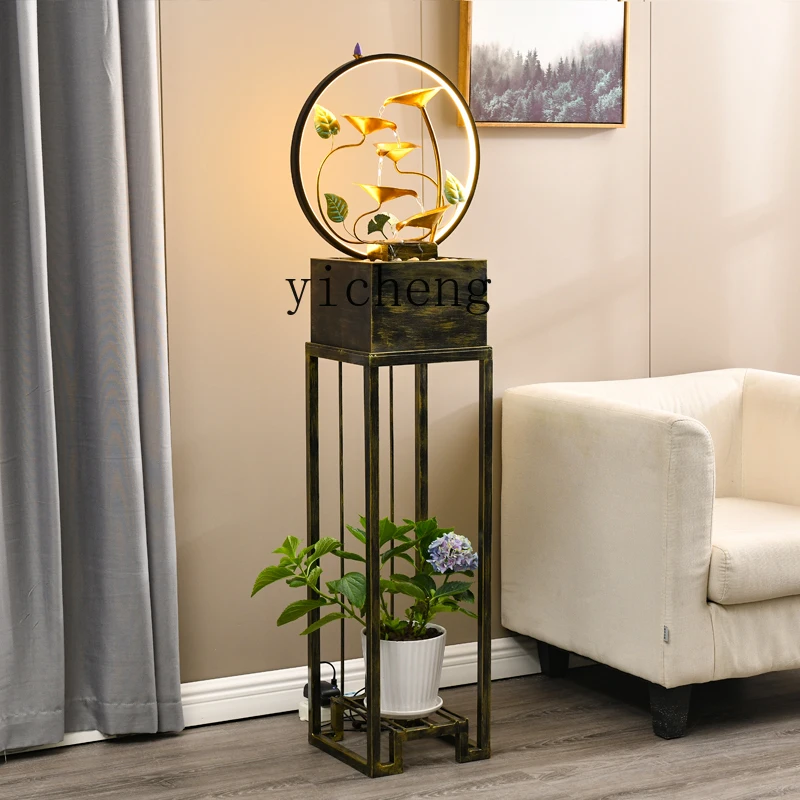 WW24 Water Flow Ornament Modern Light Luxury Entrance Living Room TV Cabinet Sofa Side Large Decoration