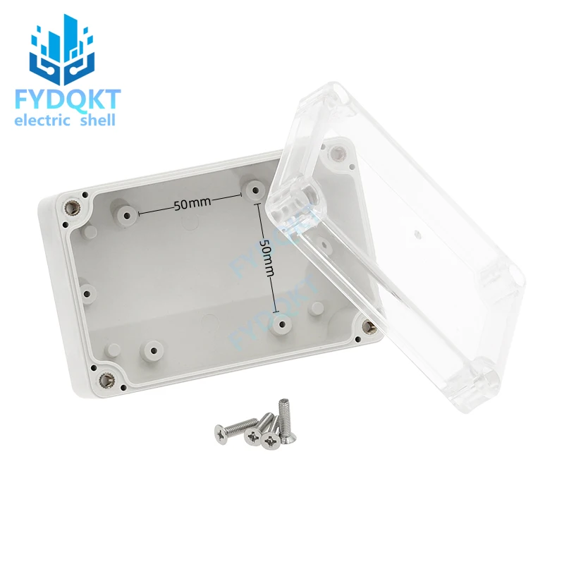 1pcs Plastic Waterproof Clear Cover Electronic Project Box Enclosure Case 100x68x50mm