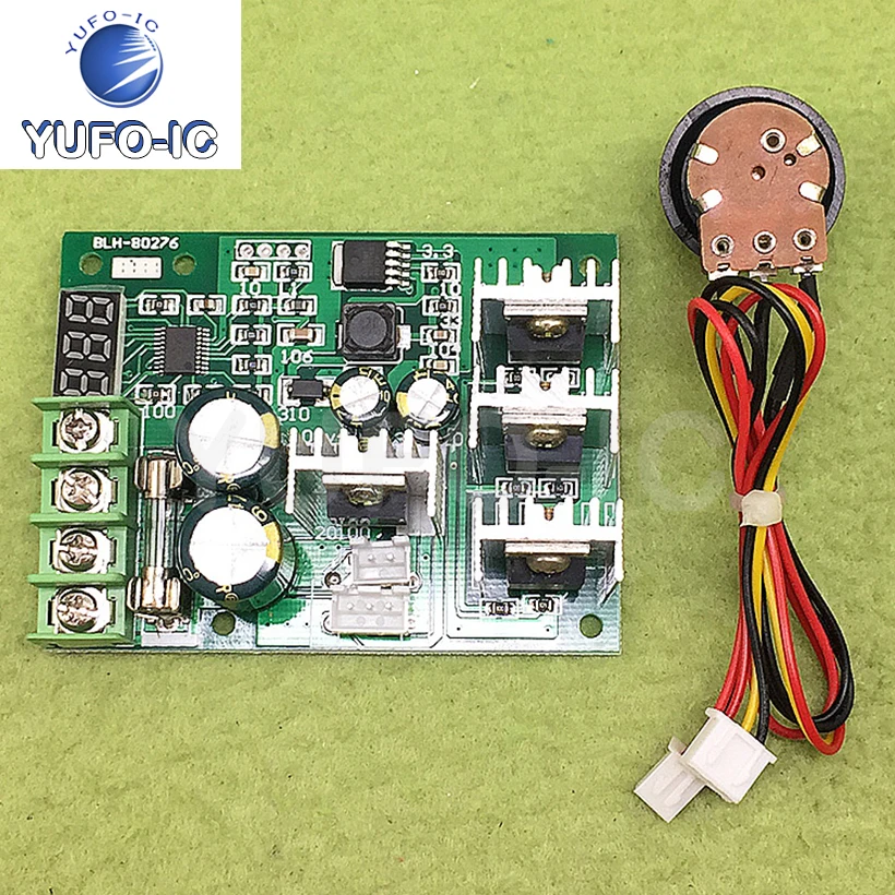 

Free Ship 3pcs PWM DC Motor Speed Controller DC Motor Drive Switch 30A Digital Display 6v12v24v48v