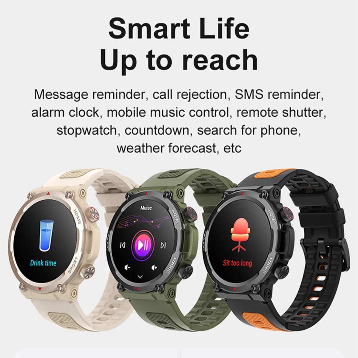 Xiaomi youtin Smart Watch Men Outdoor Sport Fitness Tracker asystent głosowy Bluetooth Call pulsometr damski zegarek na rękę