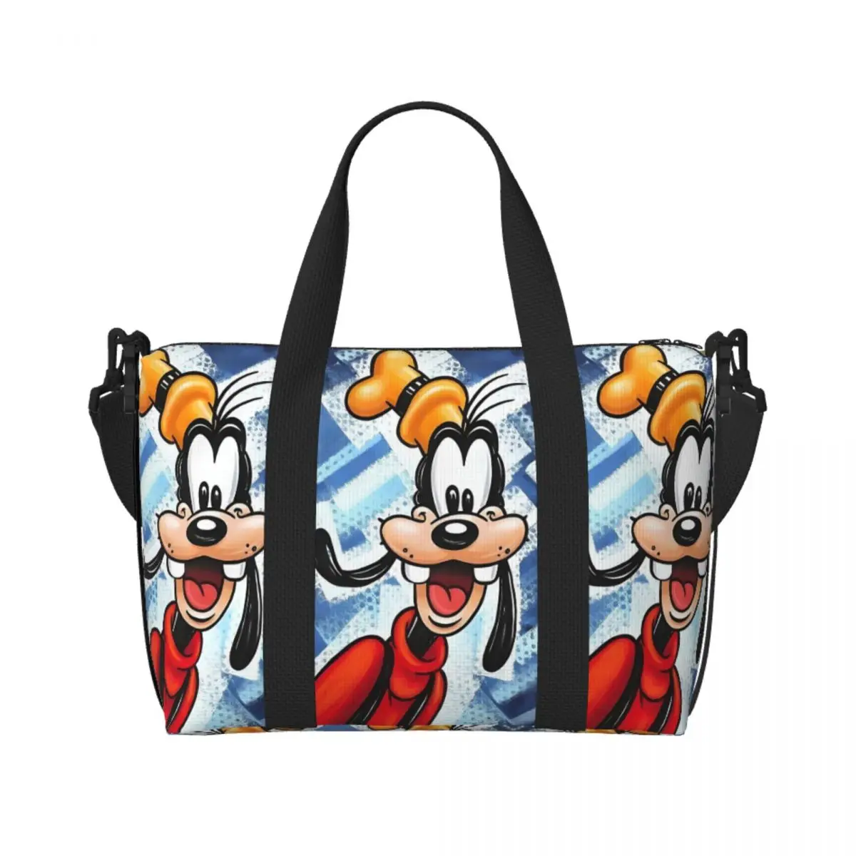 

Сумка-тоут для покупок Goofy на заказ, женская большая вместительная модная сумка с милым принтом и анимацией, пляжные дорожные сумки для спортзала