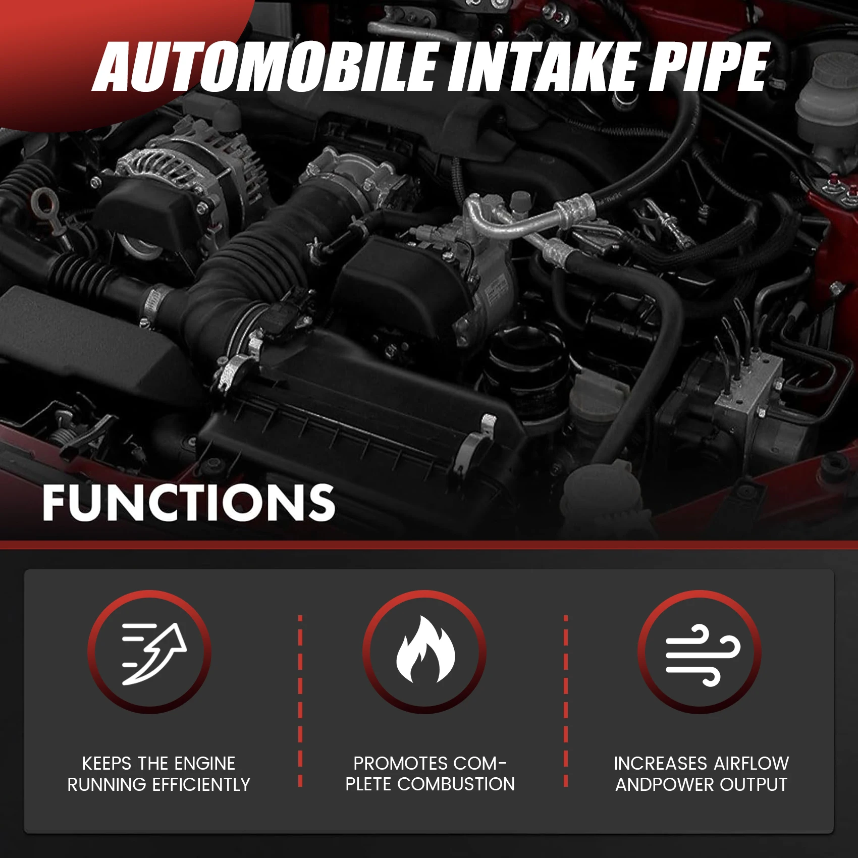

13717645645 Car Air Intake Pipe For BMW 2' F45 F46 214D 216D X1 F48 F49 X2 F39 218I 216I