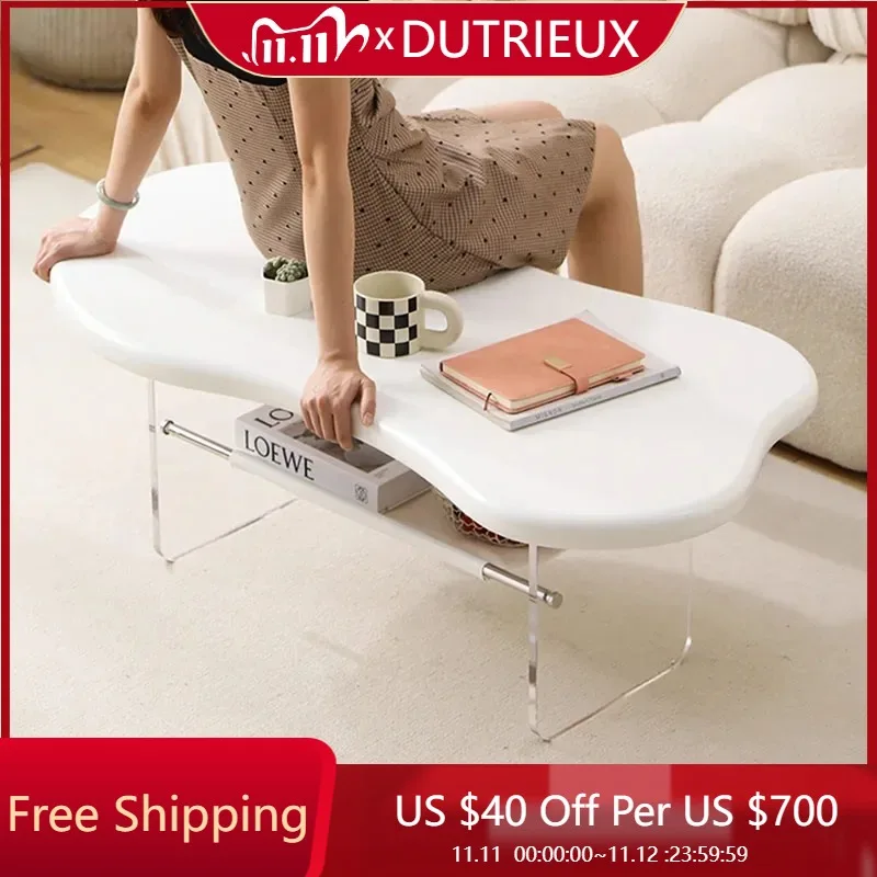 

Room Decor Luxury Coffee Tables Unique Living Room Irregular White Safe Coffee Tables Minimalist Modern Kaffee Tische Home Decor