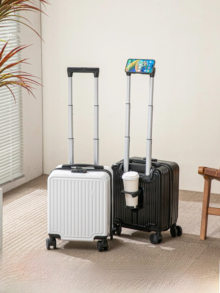 spring-autumn-air-travel-luggage-20x30x40-carry-on-suitcase-short-trip-plane-trip-foldable-handle-abs-pvc-material-unisex