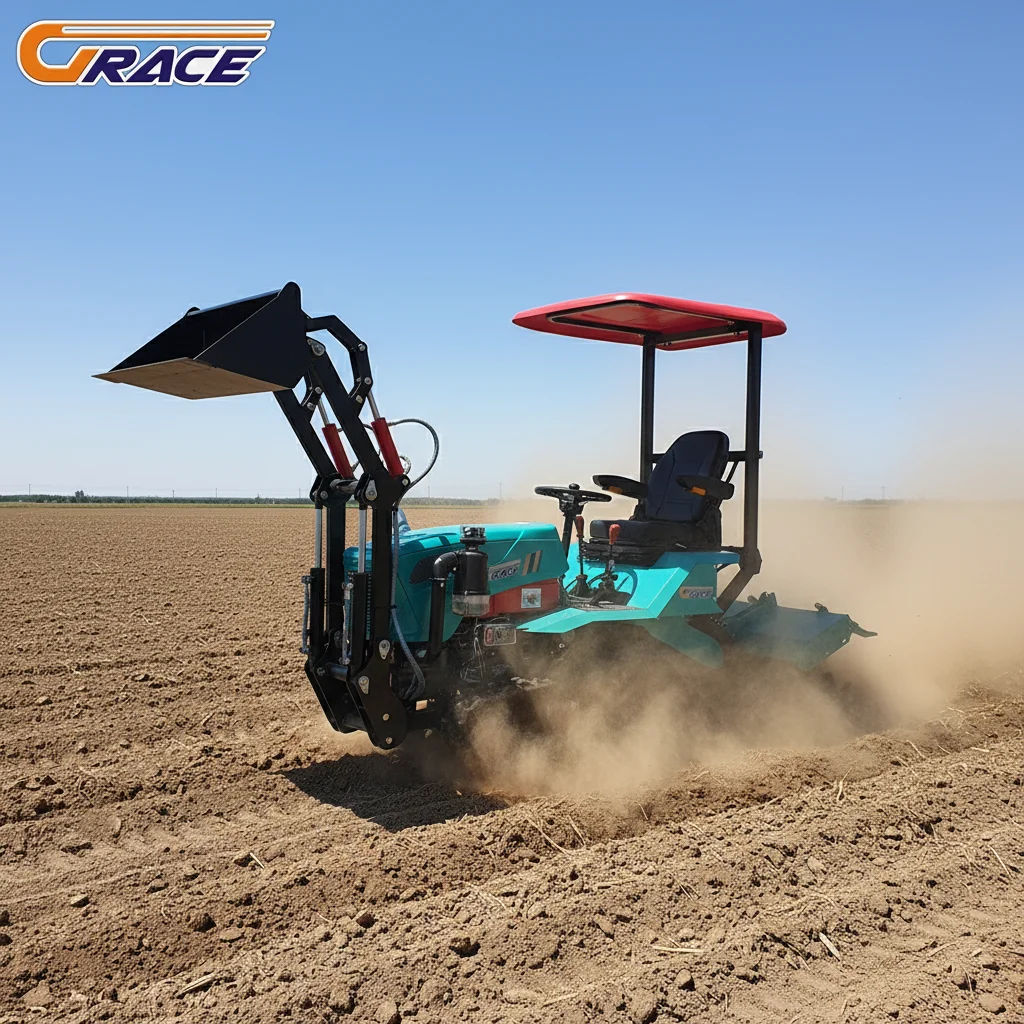 

35HP Diesel Crawler Utility Tractor Customized with Excavator Breaker Rotary Tiller Dozer Farm Use EPA CE 2025