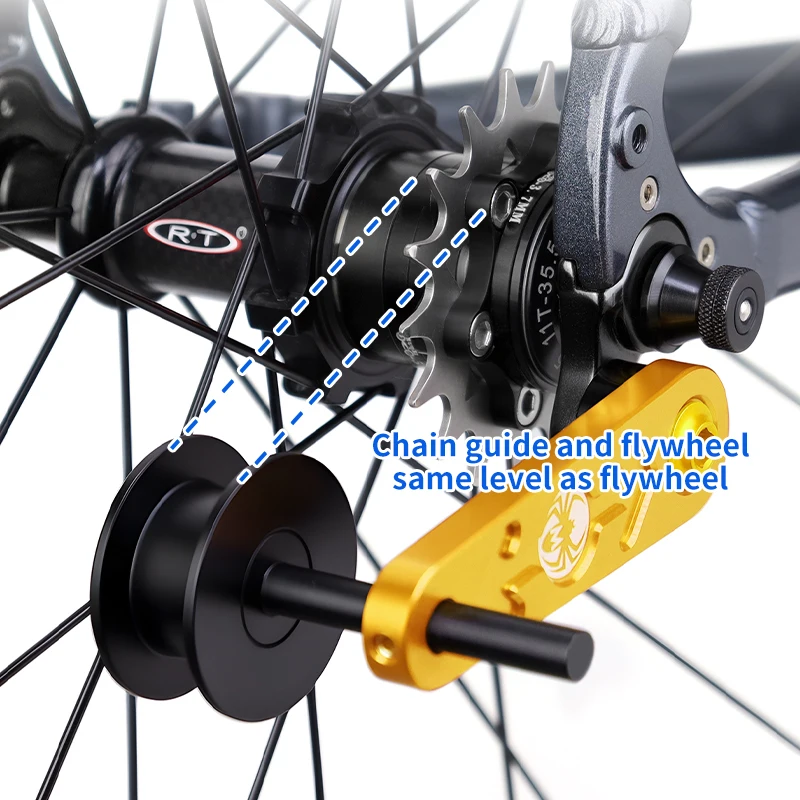 MUQZI Single Speed Bike Adjuster Chain Tensioner Adjustment Chain Guide