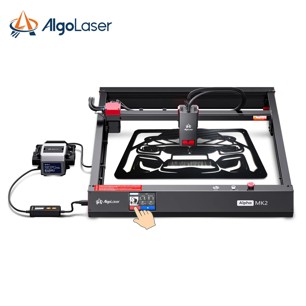 Algolaser Alpha MK2 Mini Laser Engraving And Cutting Machine Logo Marking Wood Carving Engraving Machine