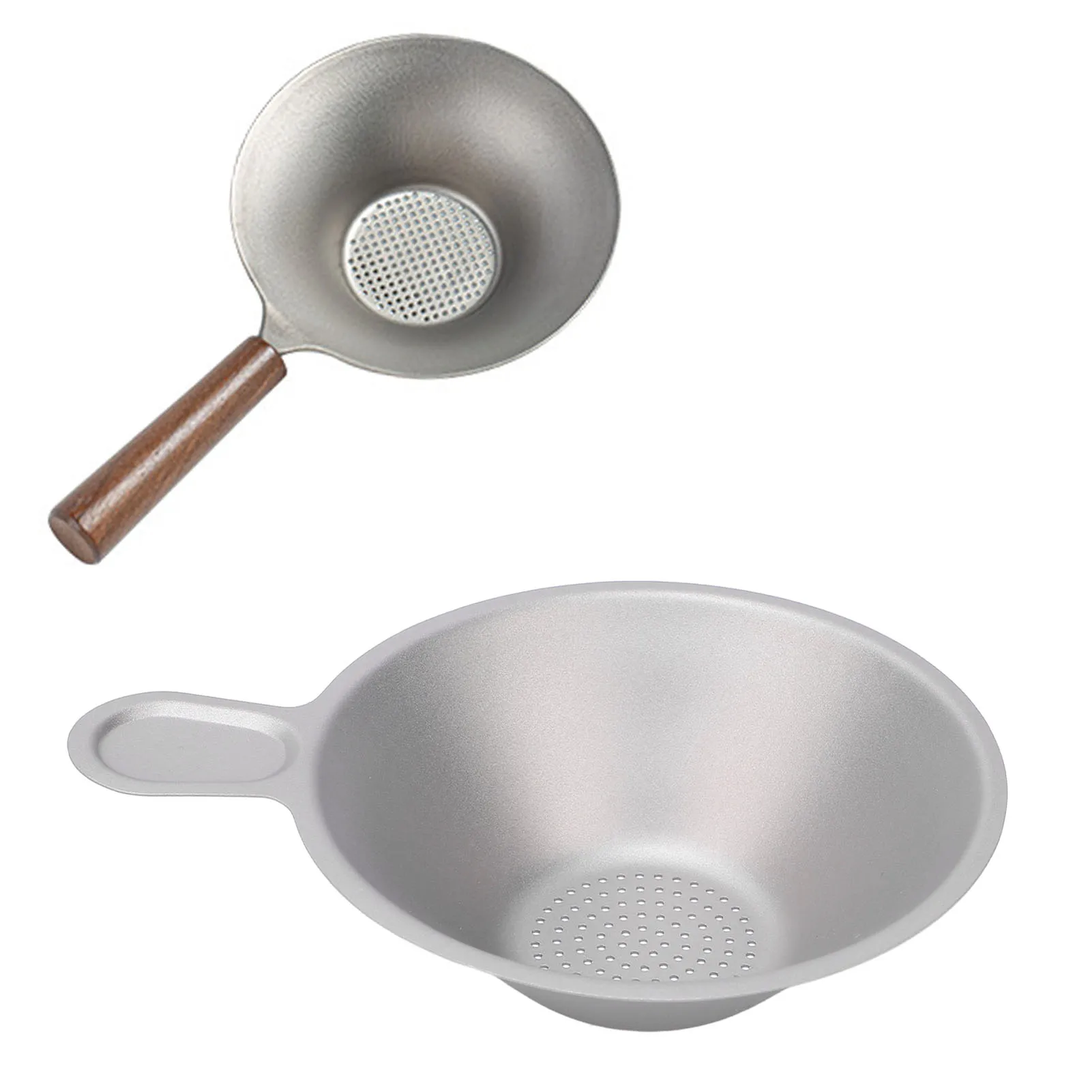 Multifunctional Fine Mesh Tea Strainer Small Sieve Colander Ti Tea Filter for Gongfu Tea Brewing with Integrated Design