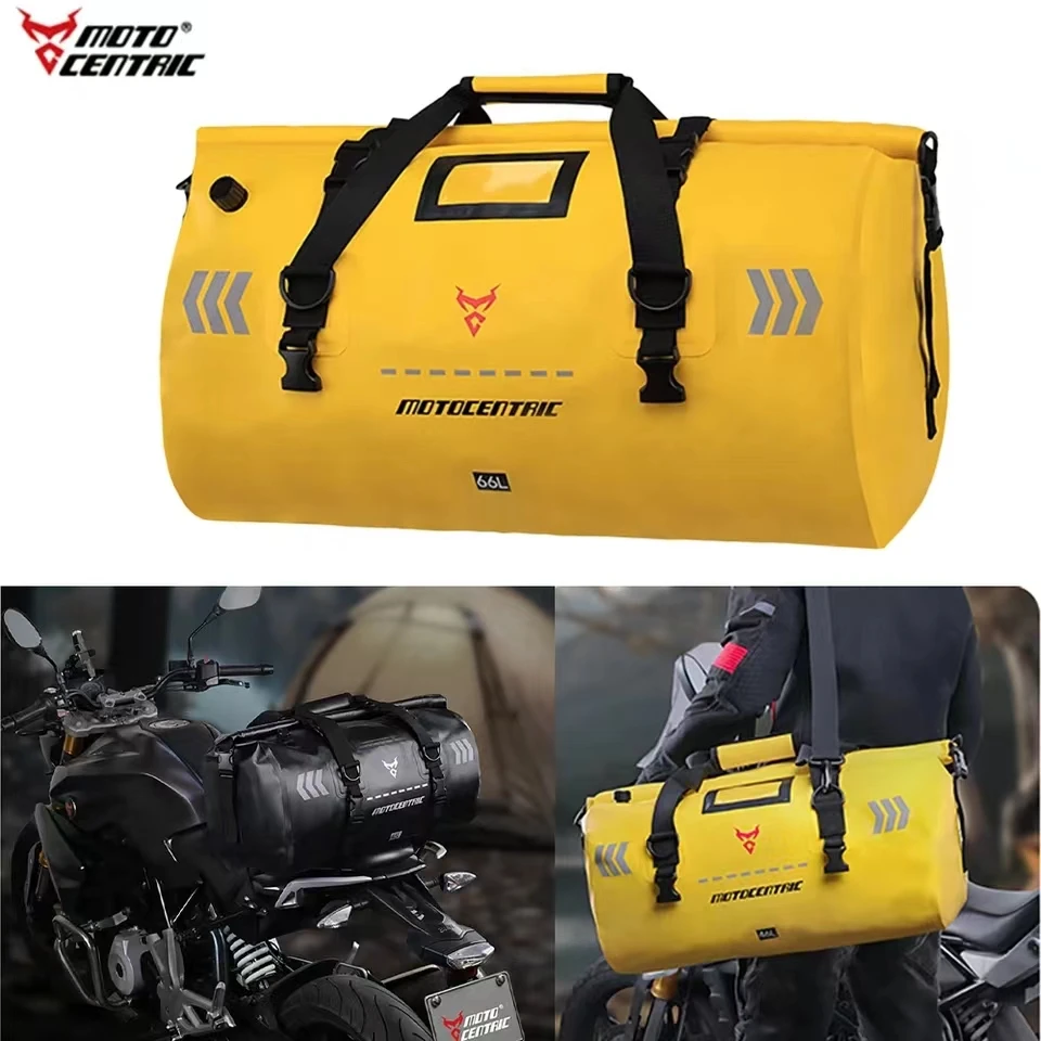 

Motorcycle Tail Bag Waterproof MTB Bike Trunk Bag Rear Travel Luggage Carrier Portable Saddle Back Seat Cycling Sport Pack 66L