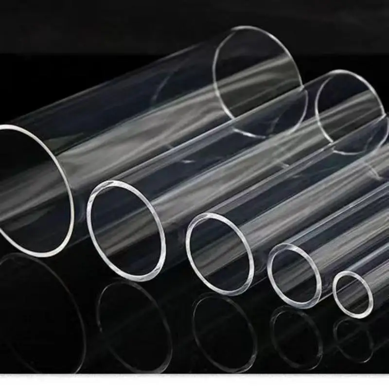 1 個 Naxilai アクリルプレキシガラスチューブラウンド透明パイプ水槽水族館ラウンド水道管