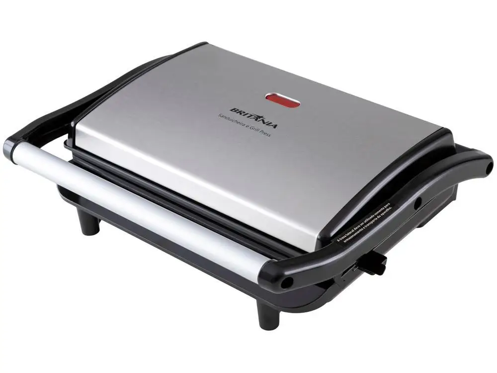 Tostapane Snailar Con Piastre Piane - 750W Antiaderente, Compatto E Sicuro Per Sandwich E Pancake