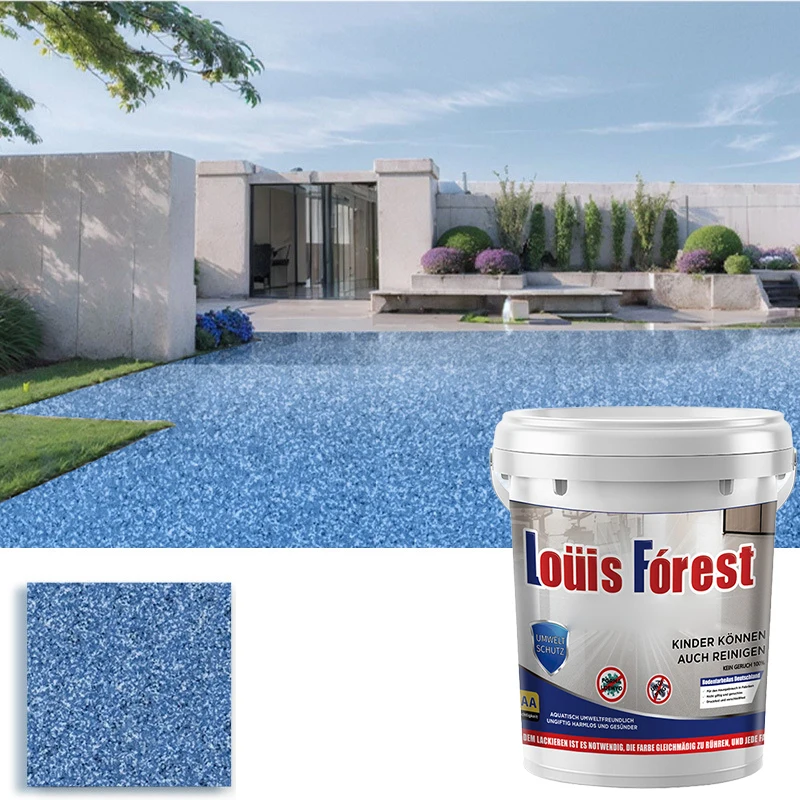 500ML High-Gloss Marble Effect Epoxy Floor Coating Waterproof Stain Resistant Abrasion Resistant SelfFlowing Epoxy Color Sand image 3
