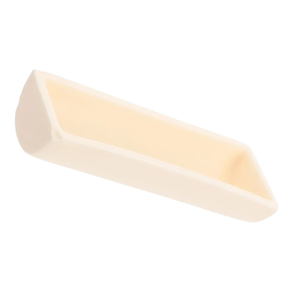 Alumina Corundum Crucible Boat Semi-Circular High-Purity Sample Holder for Tube Furnace Lab Burning Tray Chemical Sintering
