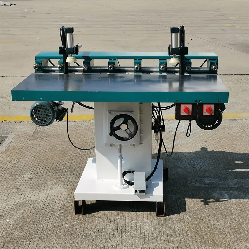 Woodworking adjustable horizontal multi-axis wood ding machine for splicing furniture processing building materials