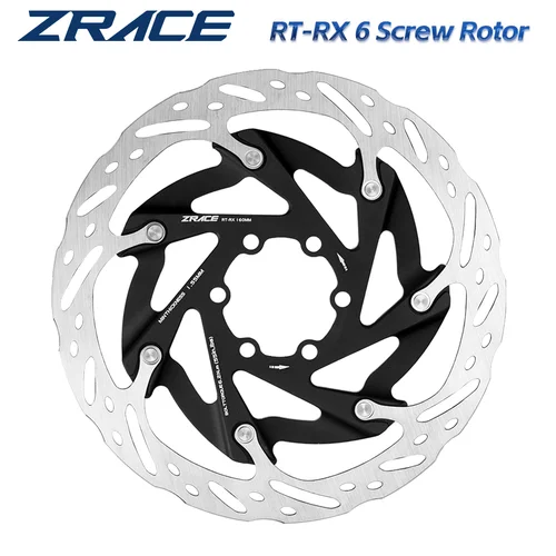 Rotor de disco de tornillo ZRACE RT-RX 6, rotor flotante ultraligero con fuerte disipación de calor, freno de disco de carretera de 160mm
