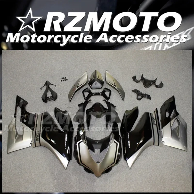 4Gifts New ABS Whole Motorcycle Fairings kit Fit For Ducati 899 1199 panigale 1199S 2012 2013 2014 2015 Custom Black Gray