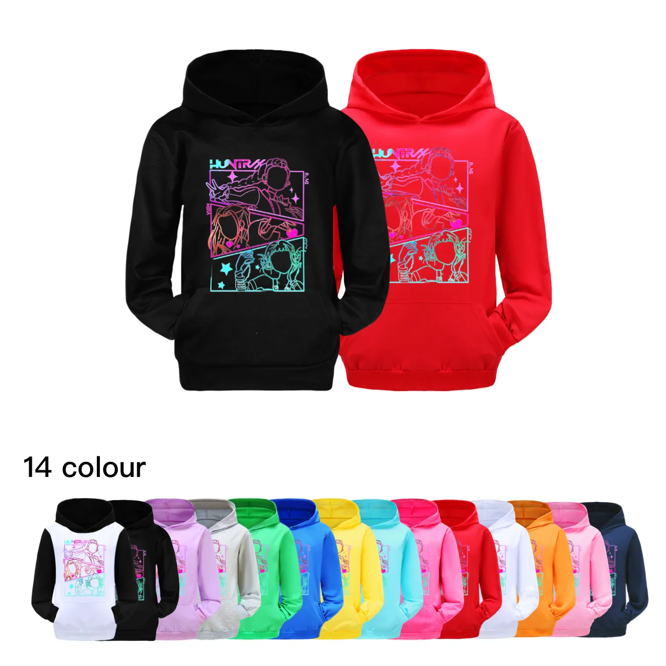 

Костюм для косплея Rumi Demon Hunters Rimi, толстовка с 3D принтом для девочек и мальчиков, детские топы с длинными рукавами на Хэллоуин, ролевые игры из фильма K-Pop