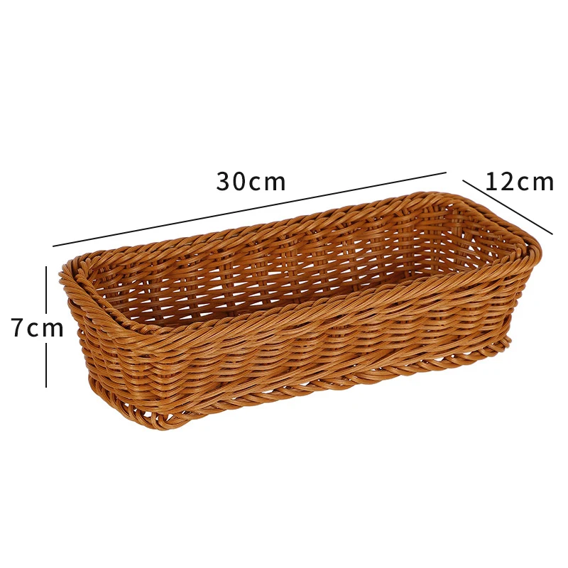 Kitchen Cutlery Storage Basket Handwoven Fork Spoon Chopsticks Storage Basket Kitchen Cutlery Bread/Vegetables Basket